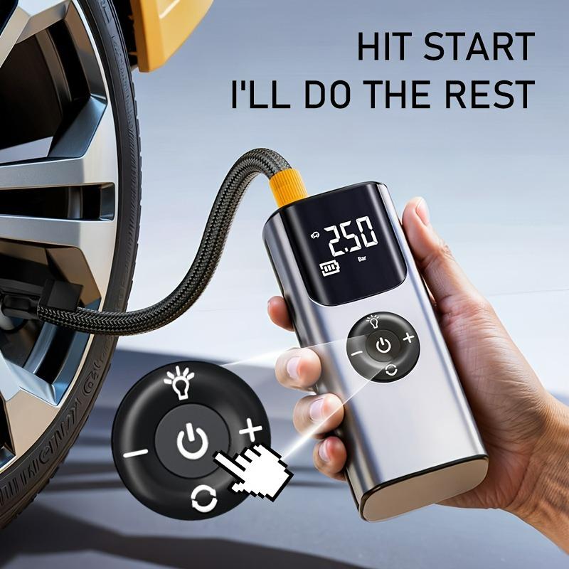 Portable Car Air Pump Electric Tire Inflator Air Compressor Intelligent Digital Tire Inflator For Car Motorcycle Bicycle Ball