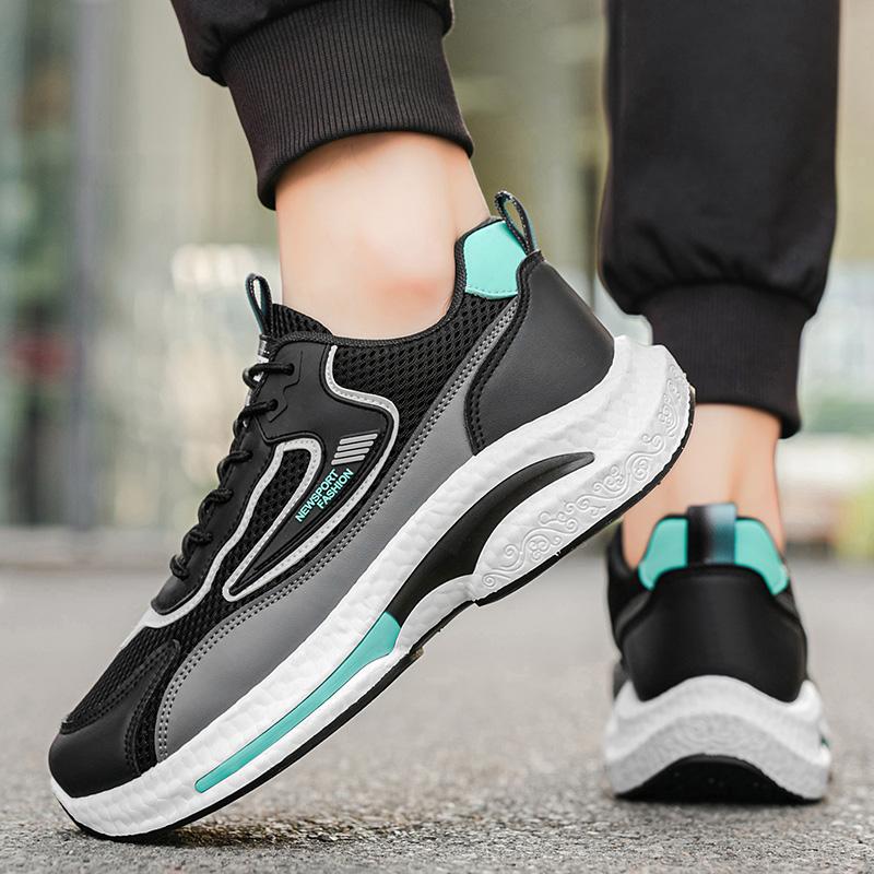 Men's sneakers four seasons mesh breathable soft sole non-slip comfort outdoor casual running shoes fashion student sports shoes