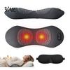 Ergonomic Memory Foam Waist Cushion 3-in-1 Lumbar Support Pillow, Triple Fusion Lower Back Massager with Heat, Vibration, Electric Breathable for Desk