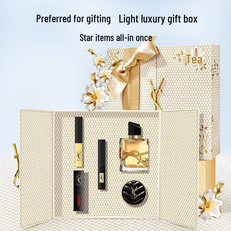 YS Five-Piece Lipstick Perfume Set - Long-Lasting Fragrance Gift for Valentine's, Bestie, Girlfriend, Birthday