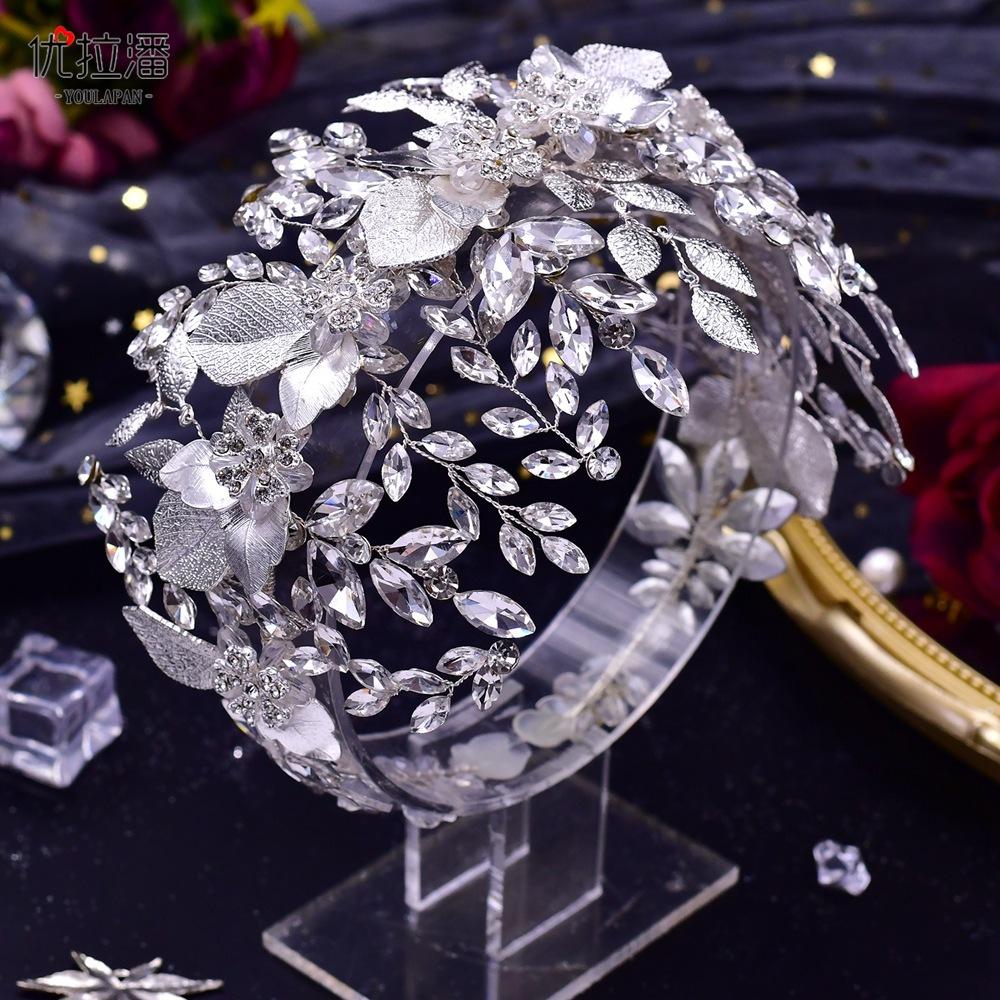 LY-HP0084 Lily's Bride Horse Eye Rhinestone Alloy Handmade Headband Hair Accessories for Brides Wedding