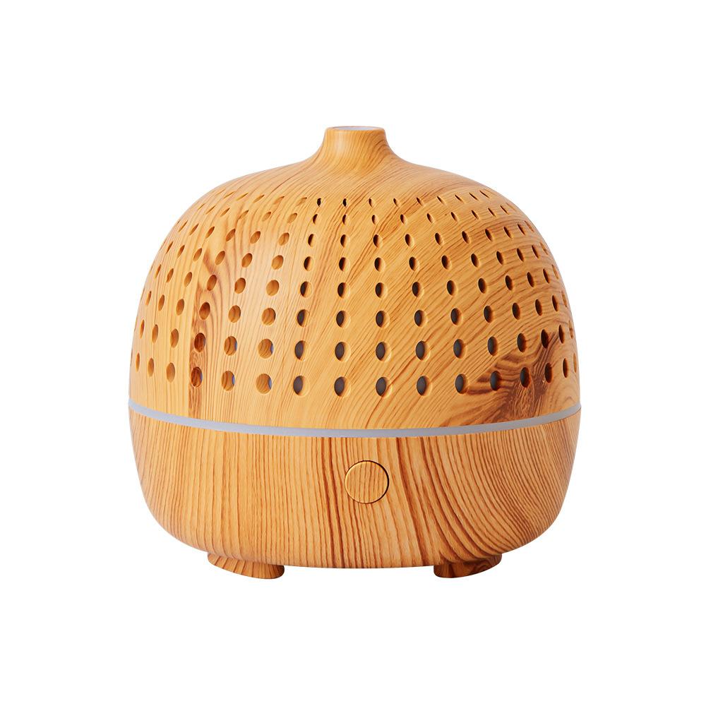 180ml Aromatherapy Essential Oil Diffuser Wood Grain Mist Sprayer Ultrasonic Air Humidifier Cool Mister With 7 Color Led Light