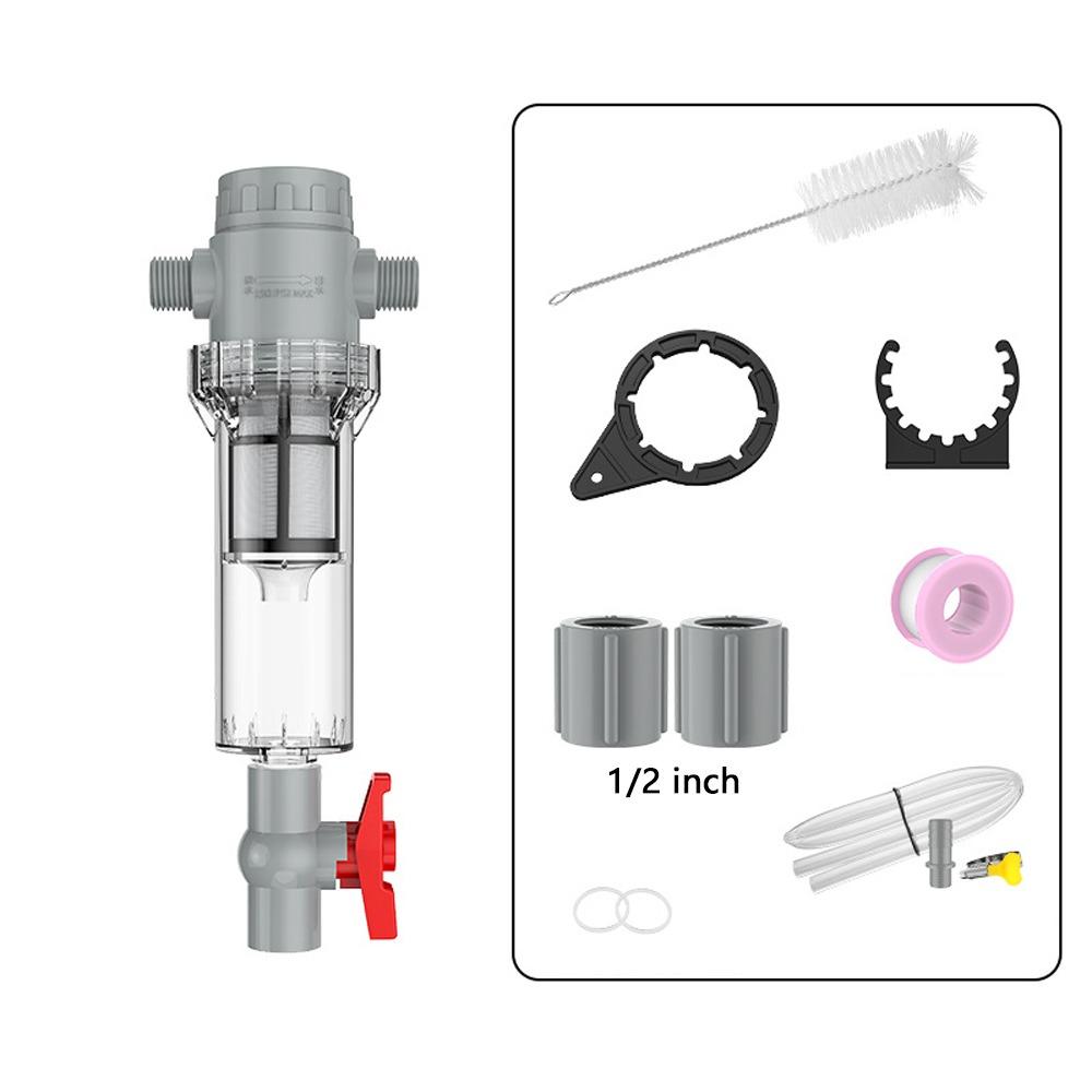Precision Filtration Fish Waste Collector 1/2 Thread Sediment Water Filter  Garden Pool 1/2 Inch 60 Mesh