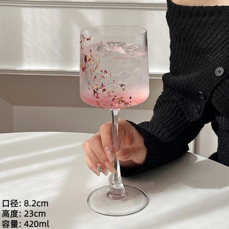 

Japanese-style Kimura Naotaka Highball Glass, Cocktail Glass, Champagne Glass, Transparent Glass, Red Wine Glass, for Home Use 401-500ml