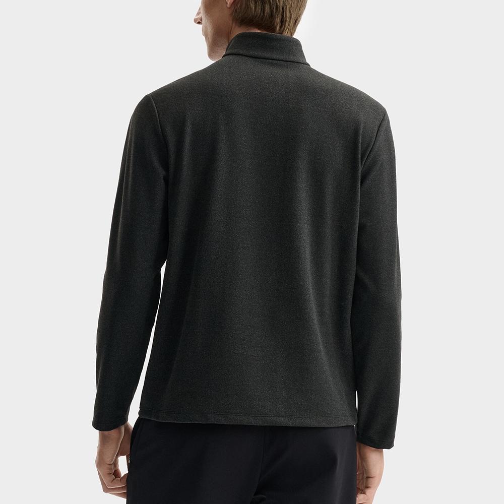 FILA Fw25 Blue Series Pullover Stand Collar Knitted Long Sleeve T-Shirt Men Tops F11M542212F-BK