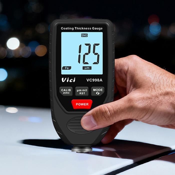 Vicimeter VC998A Coating Thickness Gauge-Portable Digital ABS Material High Accuracy 0-1500um