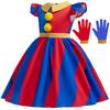 Children'S Dress Cosplay Magic Digital Circus Pamney Halloween Show Clown Costume