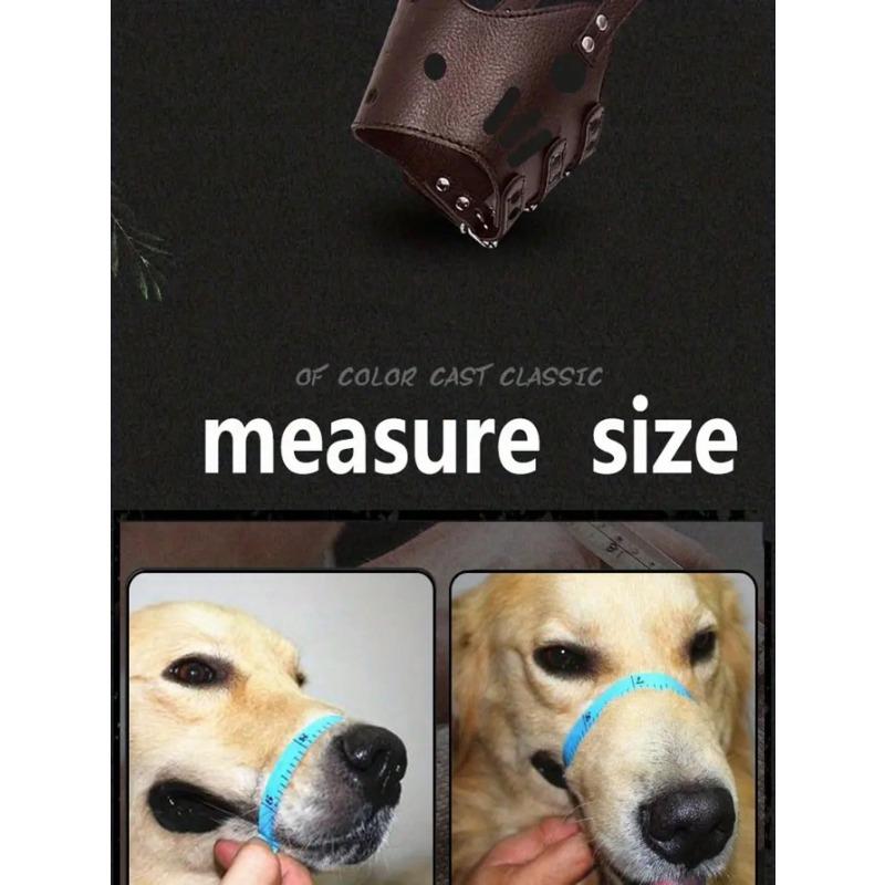 1pc Dog Muzzle Medium Small Large Anti-Barking Dog Mask Pet Supplies Black