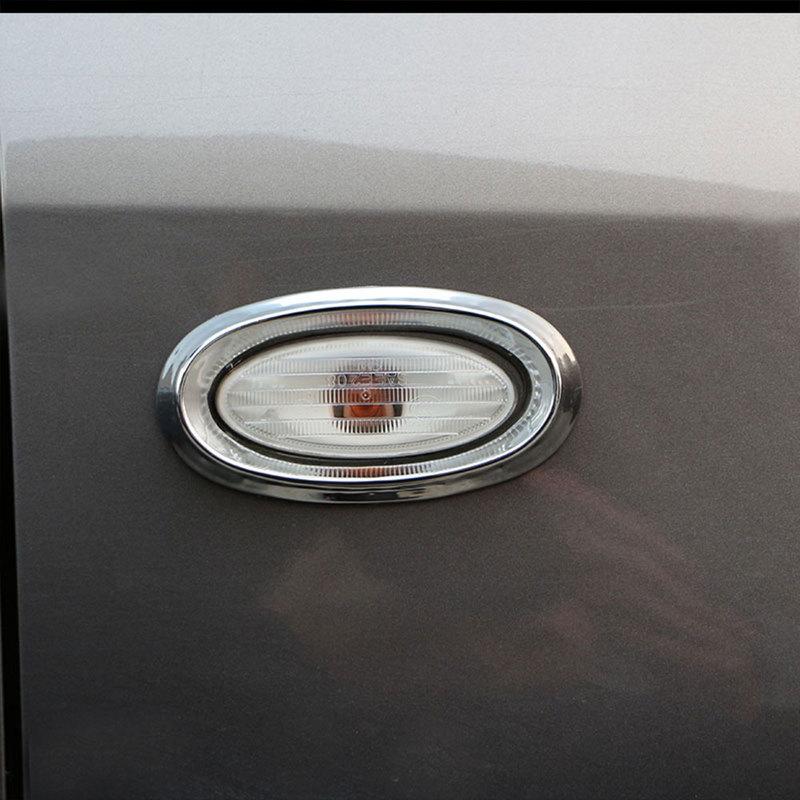Turn Signal Lamp Side Light Chrome Cover Trim for Nissan Qashqai Dualis J10 2010 2011 2012 2013 Bezel Car Styling Decoration