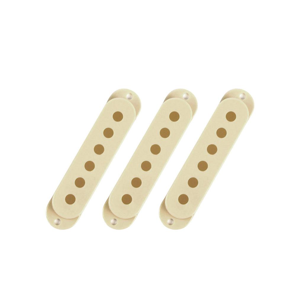 FLEOR 3pcs Plastic ST Guitar Pickup Covers Single Coil Covers for Electric Guitar