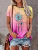 New Style T-Shirt For Women Heart Print Top Fashion Women's Oversized Clothes Tees Summer Crew Neck Blouse Original Design