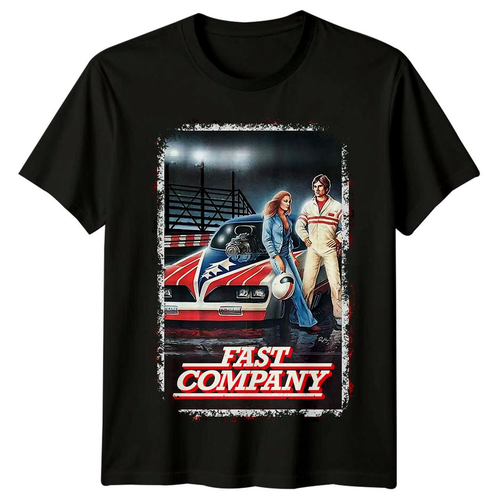 Fast Company (1979) T-shirt 100% Cotone Ispirata ai Poster di Film Uomo Top Tee Retro Anni '70 Unisex