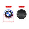 AAAON1 1/4/7Pcs Car Front Rear Logo Hub Center Cover Steering Wheel Center Emblem Stickers For BMW 50th Anniversary E60 E93 G01 E87 G20