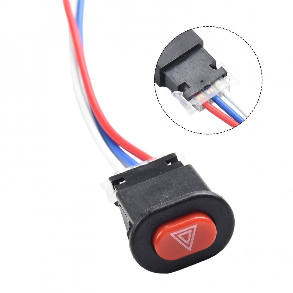 Motorcycle Switch Hazard Light Switch Button Double Flash-Emergency-Lamp