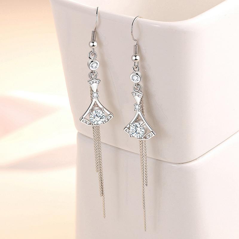 Lindon – boucles d'oreilles en alliage de cuivre et Zircon, boucles d'oreilles pendantes pour femmes, cadeaux de fête de mariage