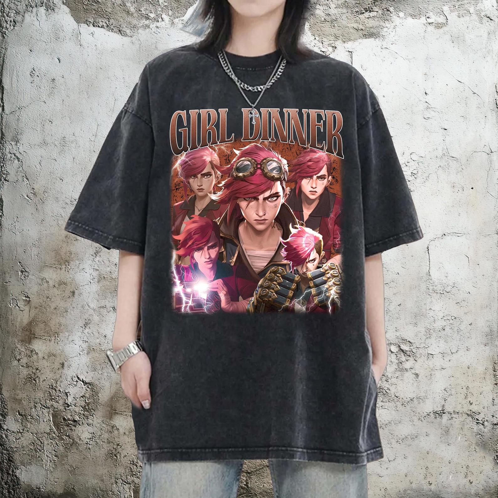 Vi Arcane T-Shirt, League of Legends Anime lol Shirt L