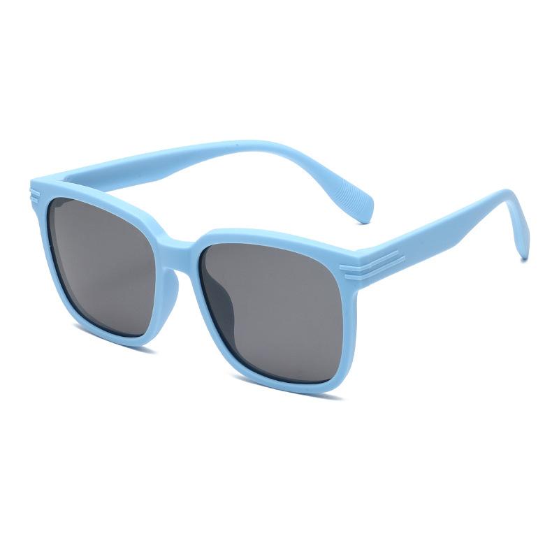 Novos Óculos de Sol Infantis de Silicone Moda Desenho Animado Tendência Anti-luz Ultravioleta Simples 23015