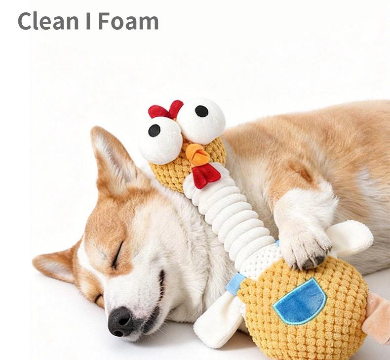 Pet Bone Simulation Chew Toy for Dogs & Cats - Squeaky, Teeth-Grinding Cotton Rope Plush
