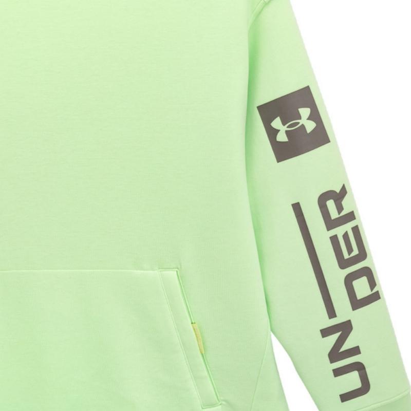 Under Armour Printed Crew Neck Sweatshirt Men Tops Green 1373800-369