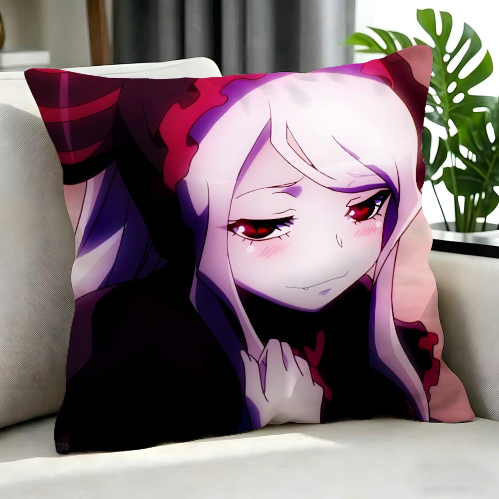 Anime Overlord Cushion Cover Cushion Cover Set 4Pcs 50X50 45X45 40X40 Pillowcase Decorative Sofa Home Decor