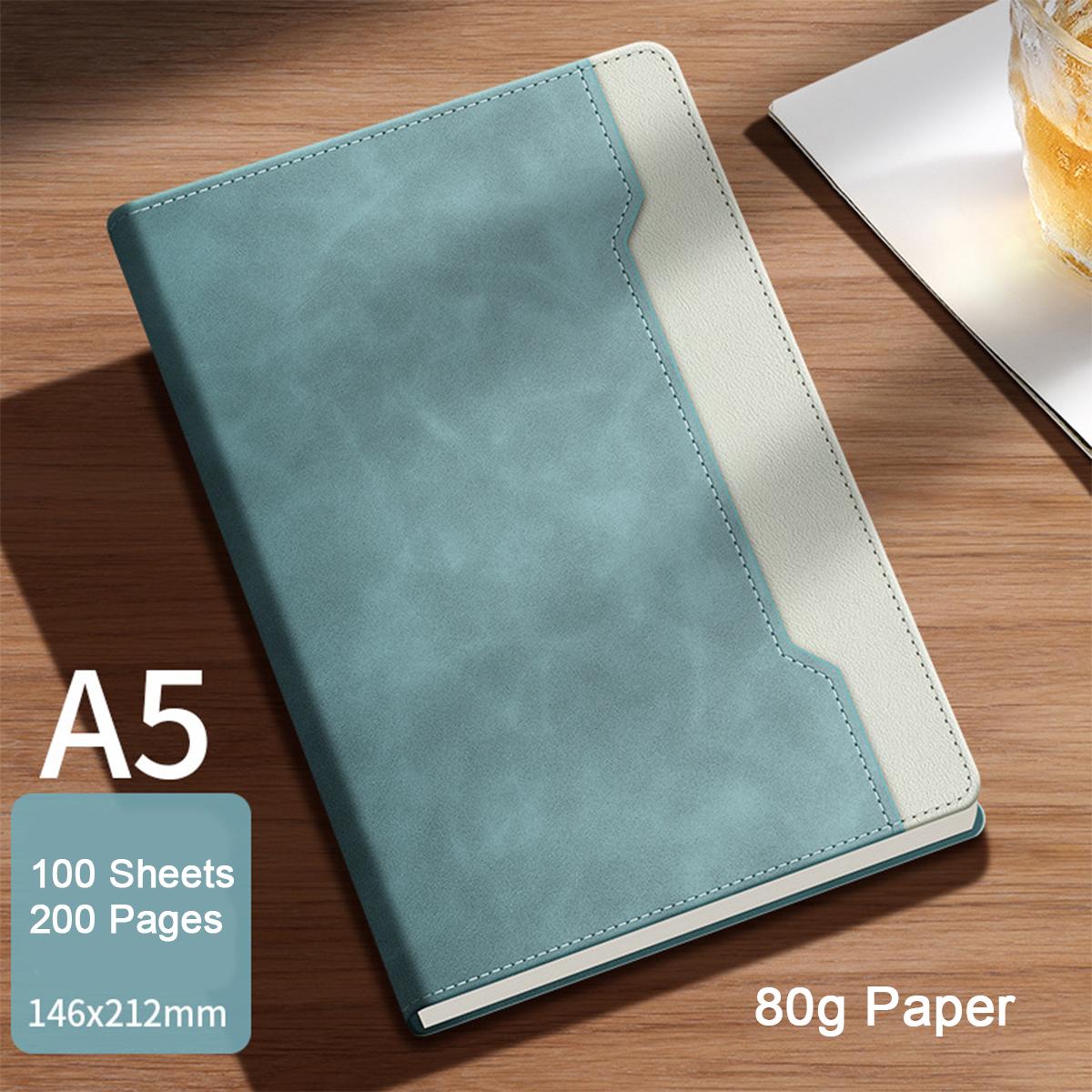 

Ученический блокнот А5 из кожи, дневник, деловой блокнот, журнал для записей рабочих совещаний, журнал путешествий, 100 листов, 200 страниц A5