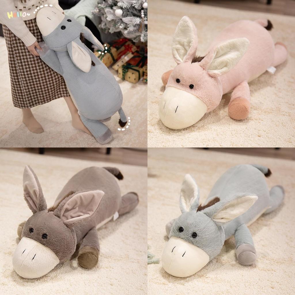 Big Donkey Eared Plush Toy Animal Long Bar Pillow Room Decoration Children Gift