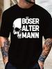 T-Shirt Y2k Gothic German Text &