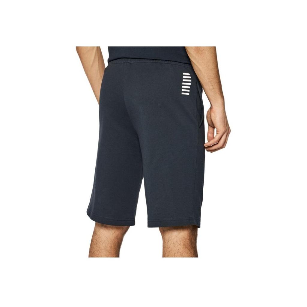 Emporio Armani Ss22 Solid Color Logo Print Drawstring Sports Casual Shorts Men shorts Navy-Blue 8NPS02PJ05Z1578