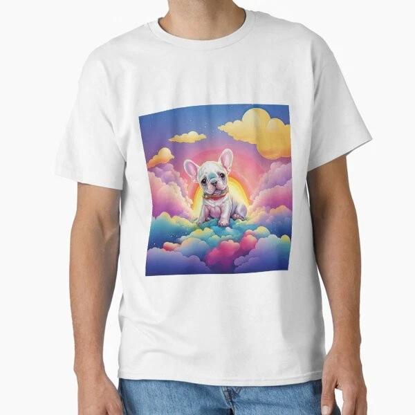 Heavenly Companions Y2k Rainbow White French Bu Made In Usaaus Tshirt S2xl S