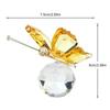 Multicolored 3D Sparkling Butterfly Sculpture Prismatic Butterfly Ornament  For Desk Shelf Decor