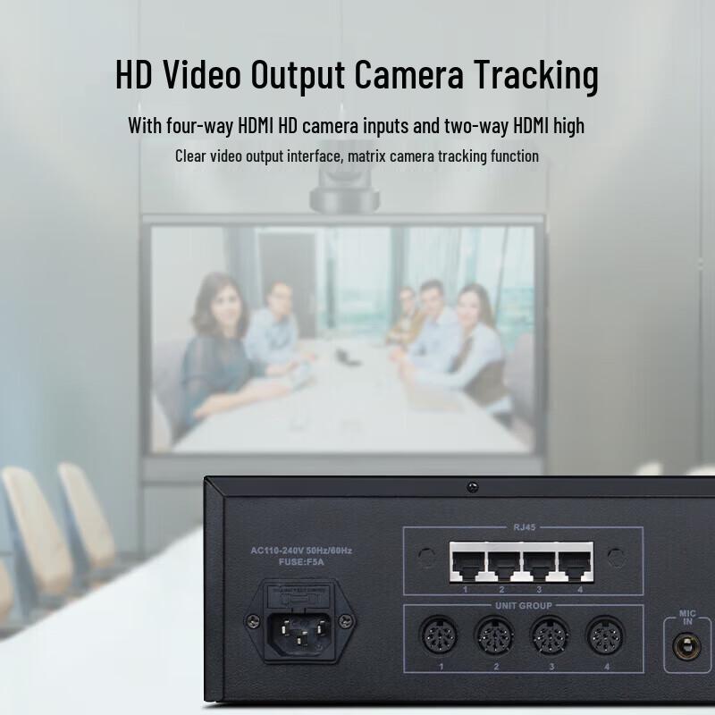 Hongjiahe Professional Wired Auto-Tracking Desktop Conference Microphone System (CN version)