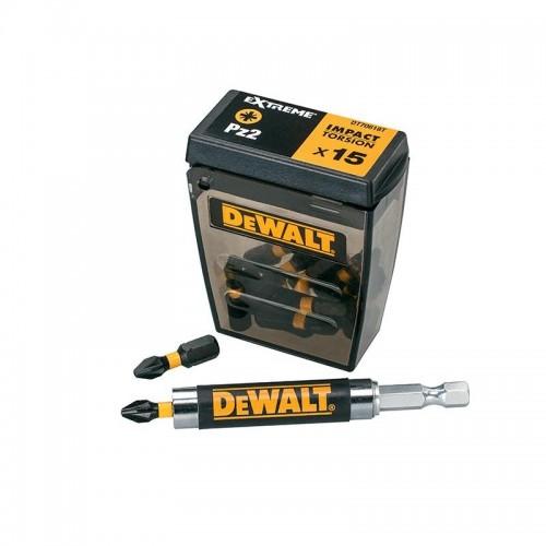 Dewalt Elektrowerkzeuge Extreme Impact Torsion Bits Pz2 (tic Tac Box 15) Und Halter