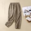 Ladies' Trousers Harun Trousers Female Spring and Autumn Mother High Waist Draping Nine Thin Straight Casual Trousers