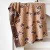 Retro Elegant Plum Blossom Imitation Cashmere Scarf Women'S Thickened Double-Sided Cold Protection Outside With Winter Shawl Office Cape
