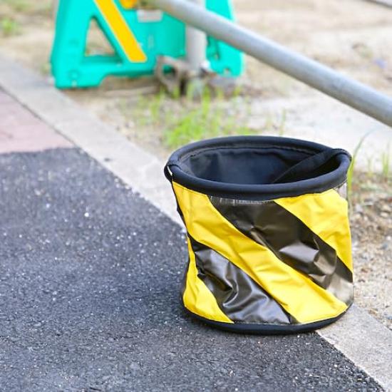 TRUSCO 240mm Diameter x 240mm Tiger-Patterned Electrician's Bucket, High, TRDB-240