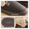 Women's Waterproof Cotton Shoes: New Antibacterial Non-Slip Leather Slippers for Autumn/Winter 2025 - Comfortable & Warm for Indoor/Outdoor Wear