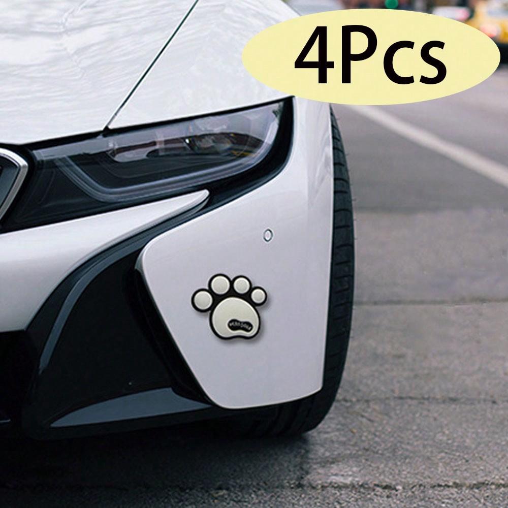 Cartoon car stickers dog footprints decorative anti-collision stickers foot type anti-collision silicone footprint car stickers