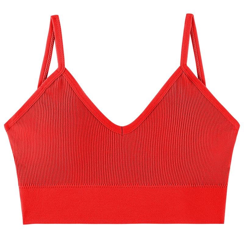 Seamless Deep V Large Size Base Sling Vest Female Sexy Beauty Back Anti-light Tube Top, Chest Wrap and Seamless Versatile Underwear