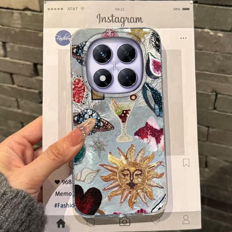 Seashell Starfish Case For Samsung A56 A16 A17 S24 S25 FE Xiaomi Redmi Note 14 13 Pro 14C A5 Huawei Honor 400 200 Lite Pro iPhone 16 Shockproof Cover