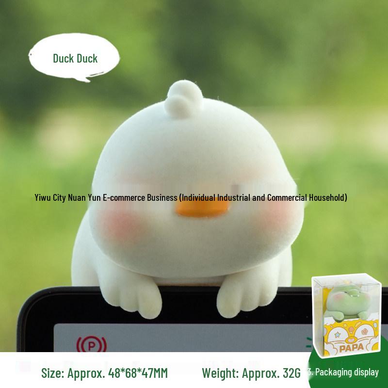 Work is Tiring - Duck Desk Sculpture for Car Console or Office Mood Booster