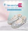 Girls' Sequined Princess Shoes - Spring/Autumn, Ballet Flat for Dance, Catwalk, or Evening Dress.