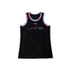 Li Ning Sports Basketbal Serie Logo Print Verloop Mesh Ademend Trainingsvest Heren Vesten Zwart AAYR391-2