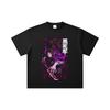 260 GSM Double Yarn 32 Count 100% Cotton Demon Slayer V83 Kokushibo Print Unisex Heavy Cotton T Shirt
