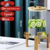 Glass Beverage Dispenser with Faucet