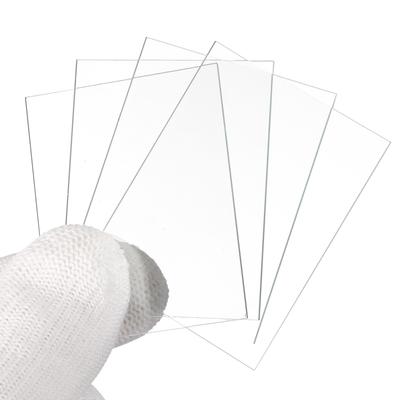 PATIKIL 40x50mm Glass Scaling for Clear Optical Glass Smooth Edge High Uniform Thickness Plates, 6-Pack, Microscopes, Slides, Finish, Transparency,
