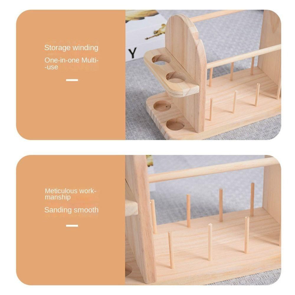 Dual Axis Yarn Ball Holder Rotating Weaving Wool Ball Winder Thread Spool Holder  Crafts Accessory