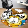 Garfield Pets Office Round Area Rug, Indoor Mat Suitable For Office, Under Office Chairs Bedroom Living Room Home Decor, DT1212085