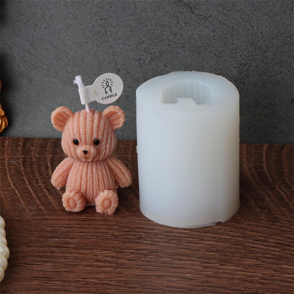 Silicone Silicone Mold Resin Making Little Bear Silicone Mold Fashion Candle Mold  Candle