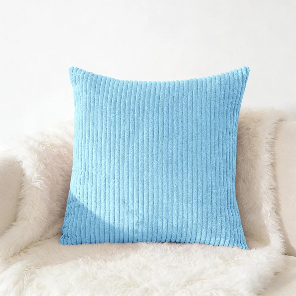 70x70 65x65Large Size Corduroy Pillow Cover Soft Plush Flannel Cushion Cover Fluffy Couch Pillow Case for Sofa Living Room Decor