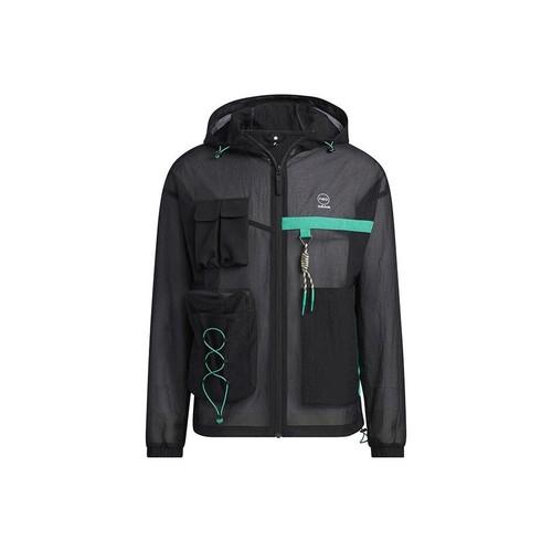 adidas Men s Black Multi-Pocket Long-Sleeve Outdoor Hooded Workwear Jacket M чёрный